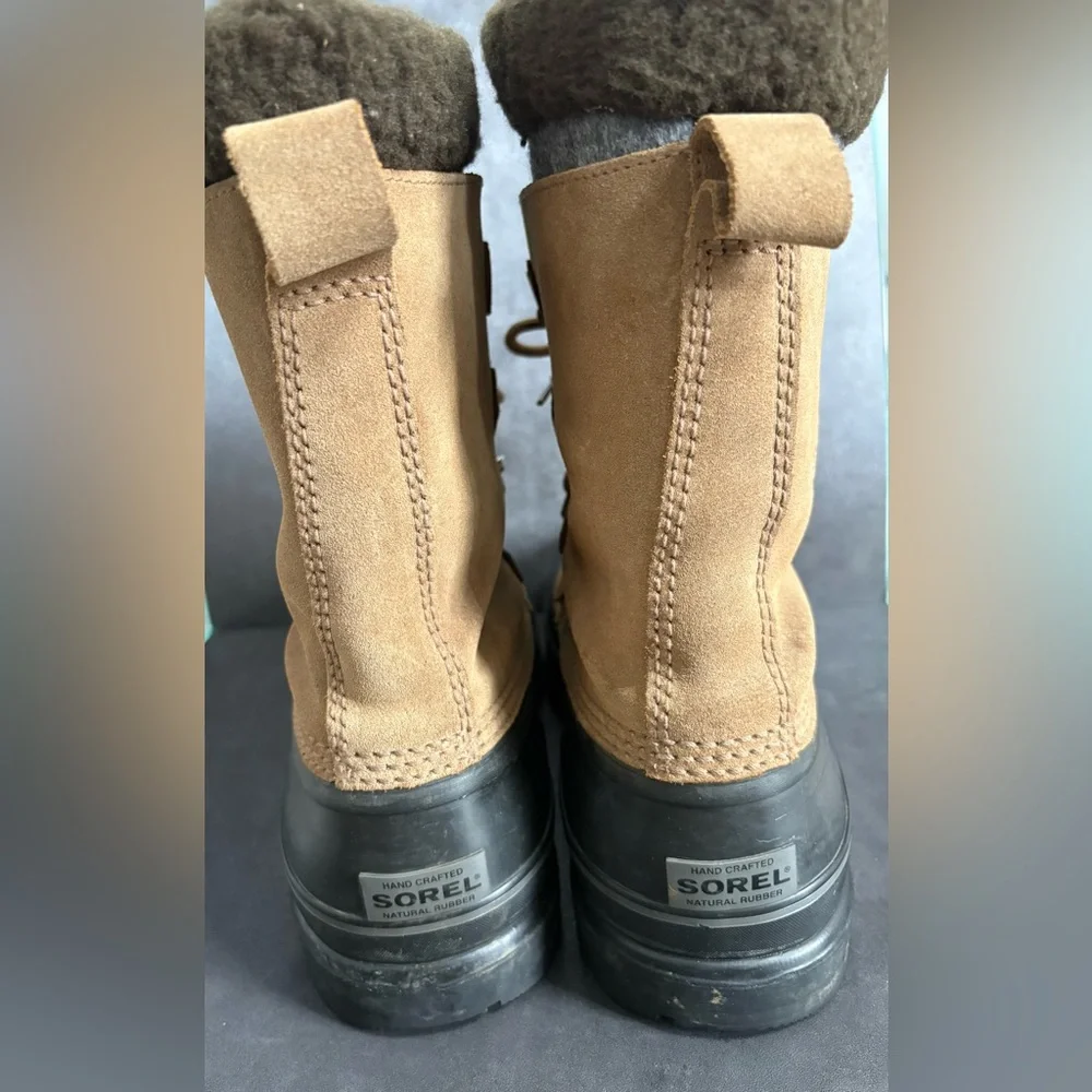 Sorel Tan and Black Winter Boots Size 10